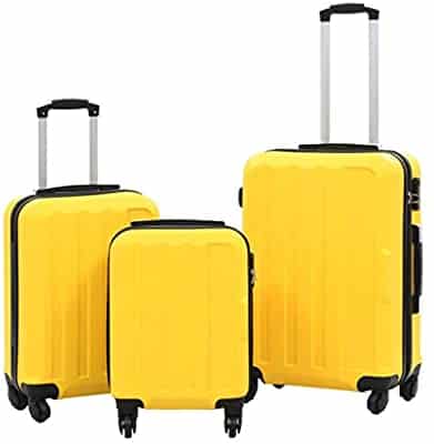maletas de viaje amarillas